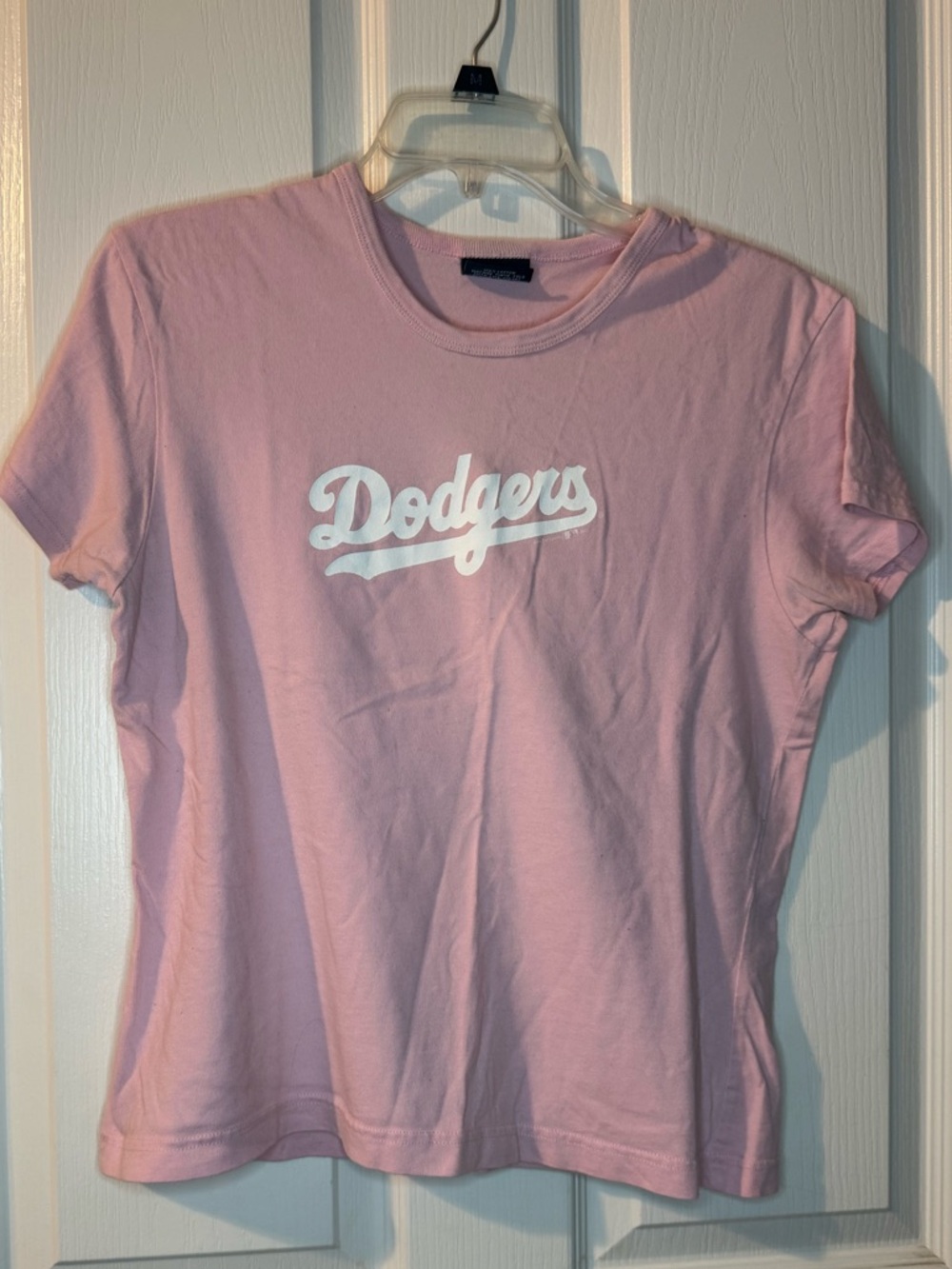 Dodgers  Pink Graphic Crewneck Tee